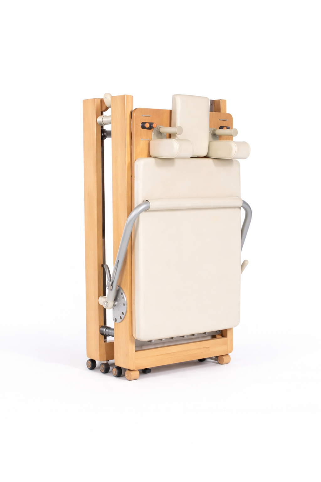 Reformer Pilates pliable Ivory Silk, finition ivoire – photographie produit complémentaire