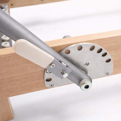 Reformer Pilates pliable Ivory Silk, finition ivoire – photographie produit complémentaire