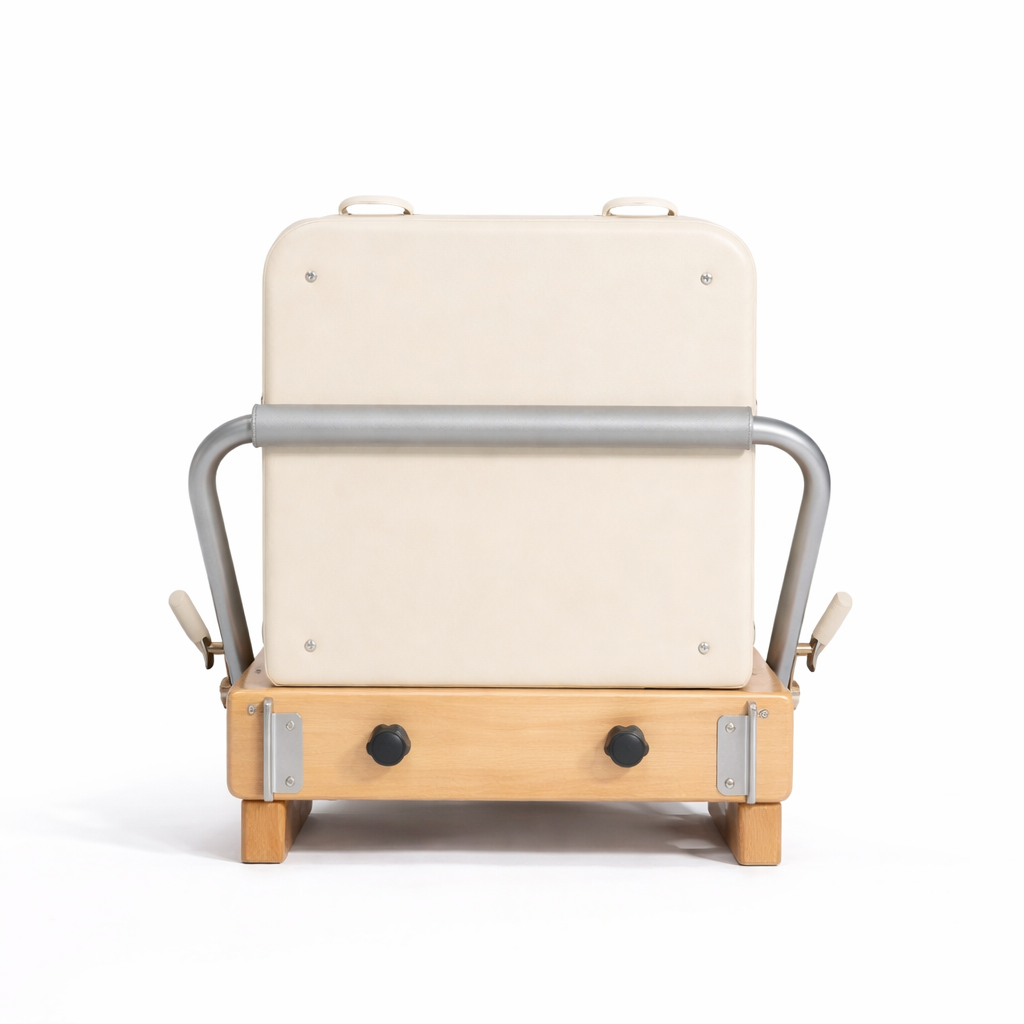 Reformer Pilates pliable Ivory Silk, finition ivoire – photographie produit complémentaire