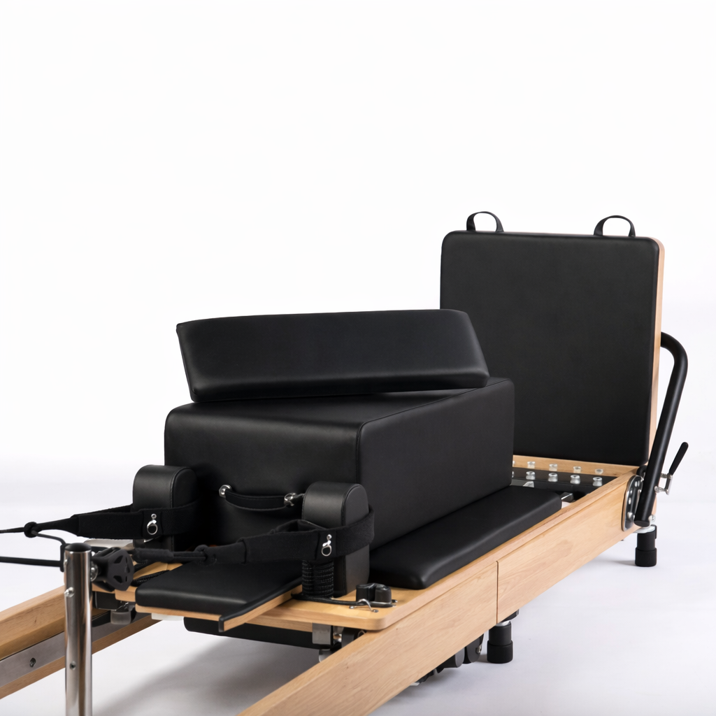 Machine Reformer Pilates Studio en Bois | Édition Onyx