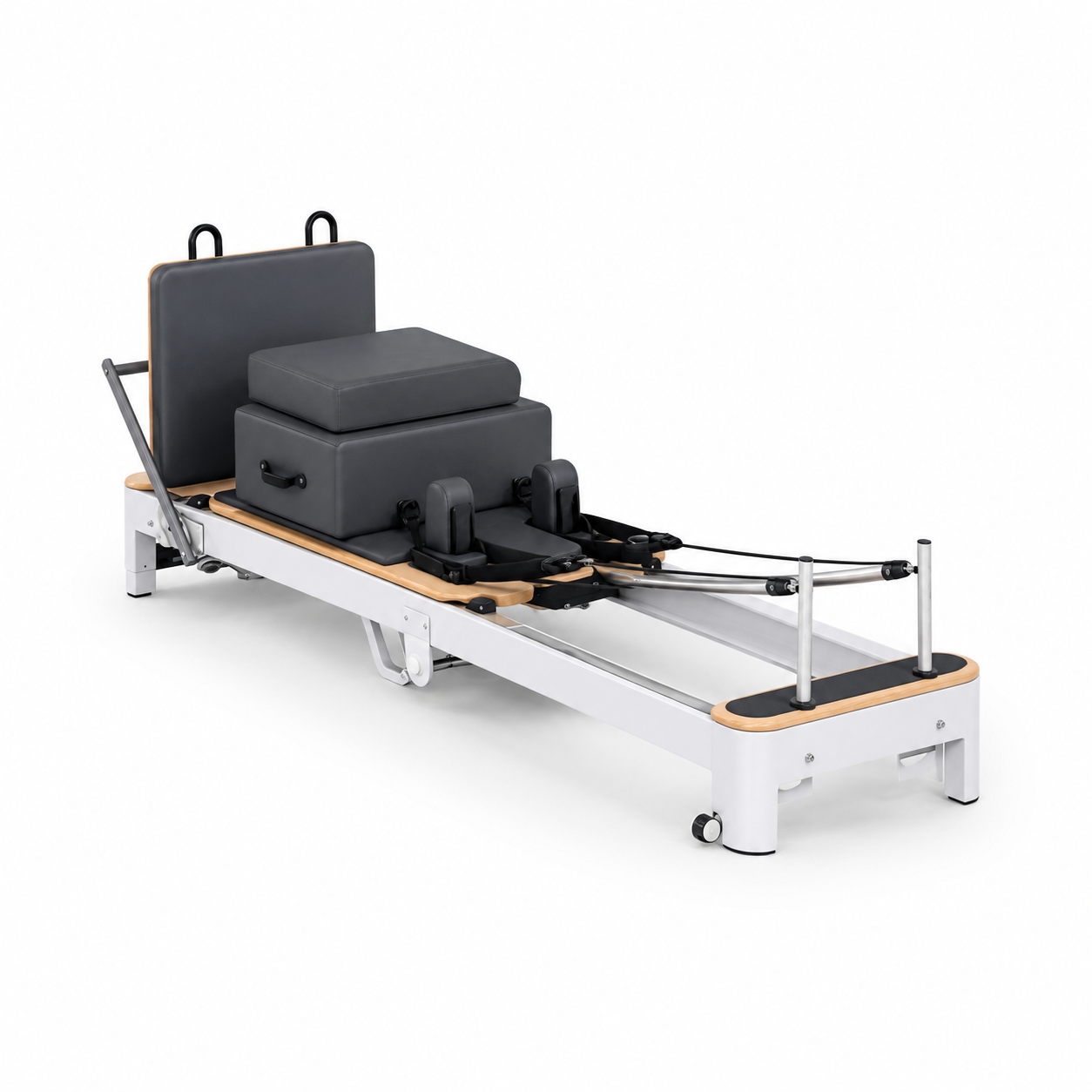 Reformer Pilates Pliable Studio | Édition Aluminium Blanc