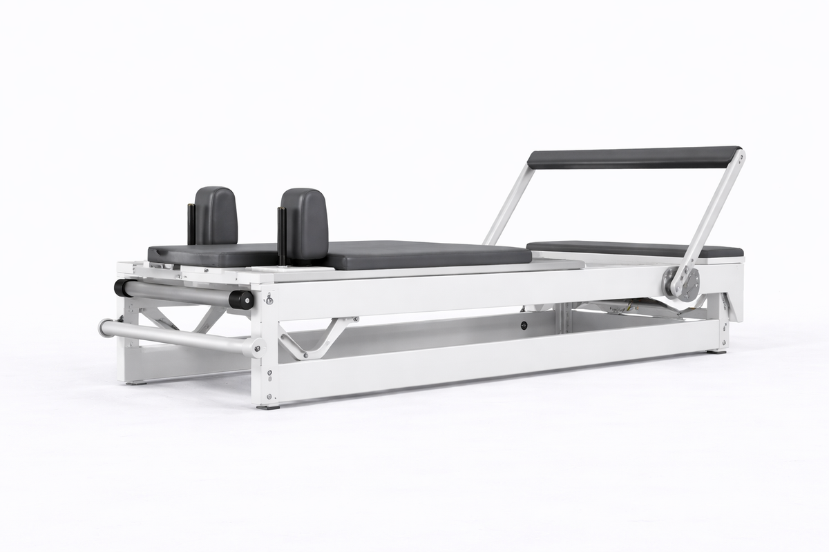 Reformer Pilates Pliable Studio | Édition Aluminium Blanc