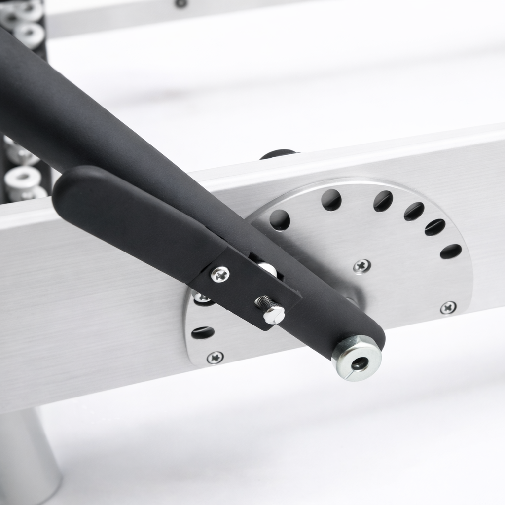 Reformer Pilates Pliable Studio – Édition Aluminium Blanc