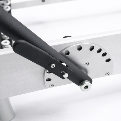 Reformer Pilates Pliable Studio – Édition Aluminium Blanc