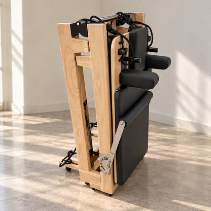 Reformer Pilates Pliable en Bois d'Érable | PILATIUM