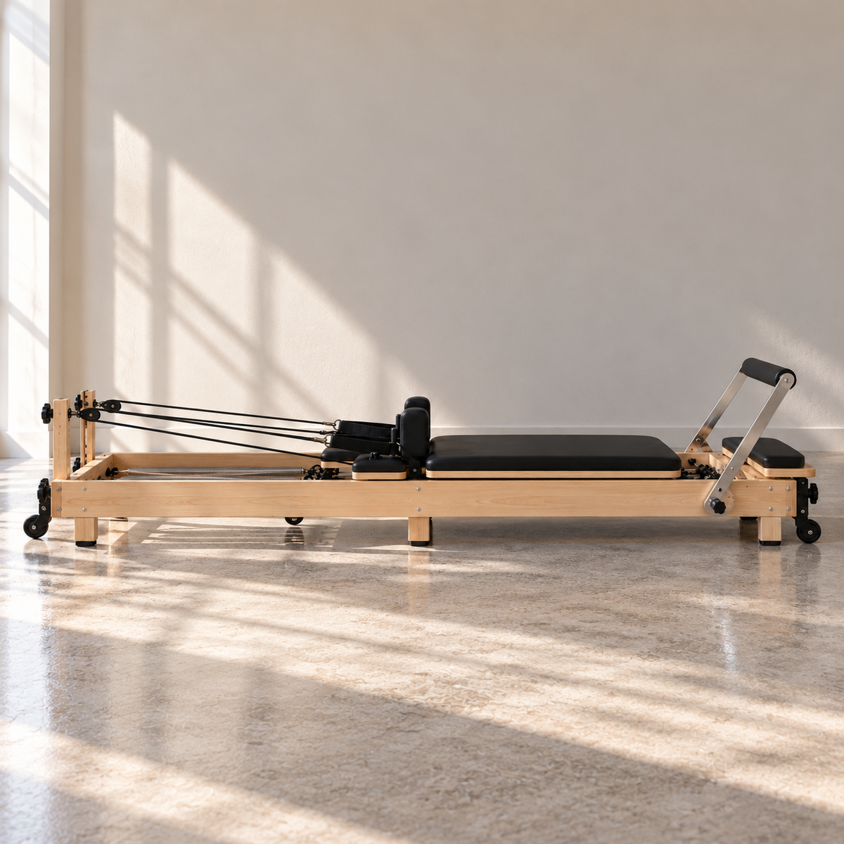 Reformer Pilates Pliable en Bois d'Érable | PILATIUM